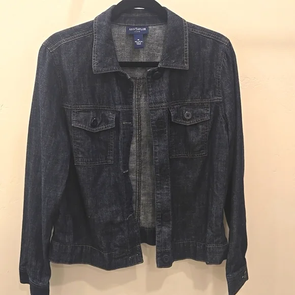 Ann Taylor Jean Jacket Lightweight M - Picture 1 of 9